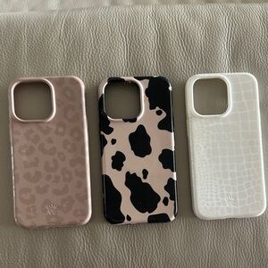 Three velvet caviar cases